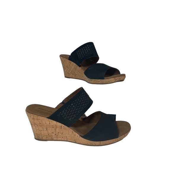 ROCKPORT Wedges Ladies size 10US Black and Tan. Extremely good condition - Picture 7 of 13